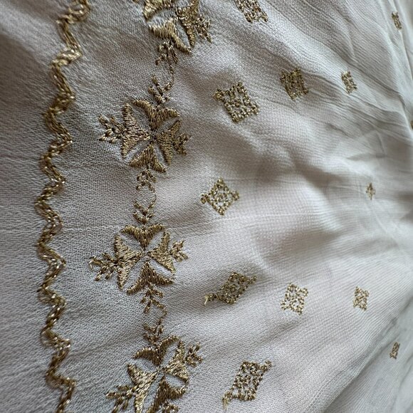 Sundance Pink Gold Embroidered Sleeveless Dress | XL - Picture 2 of 7